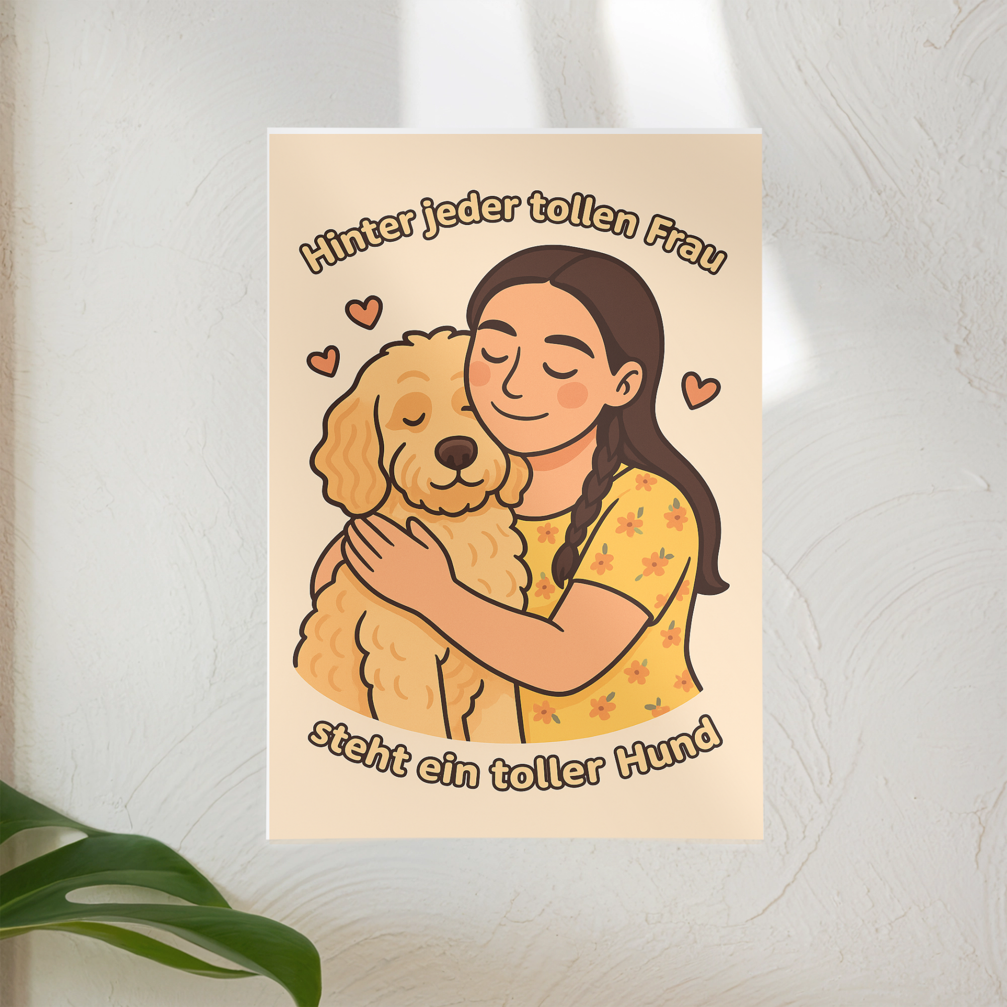Hinter jeder tollen Frau steht ein toller Hund | Digitaler Abzug _collection_collection