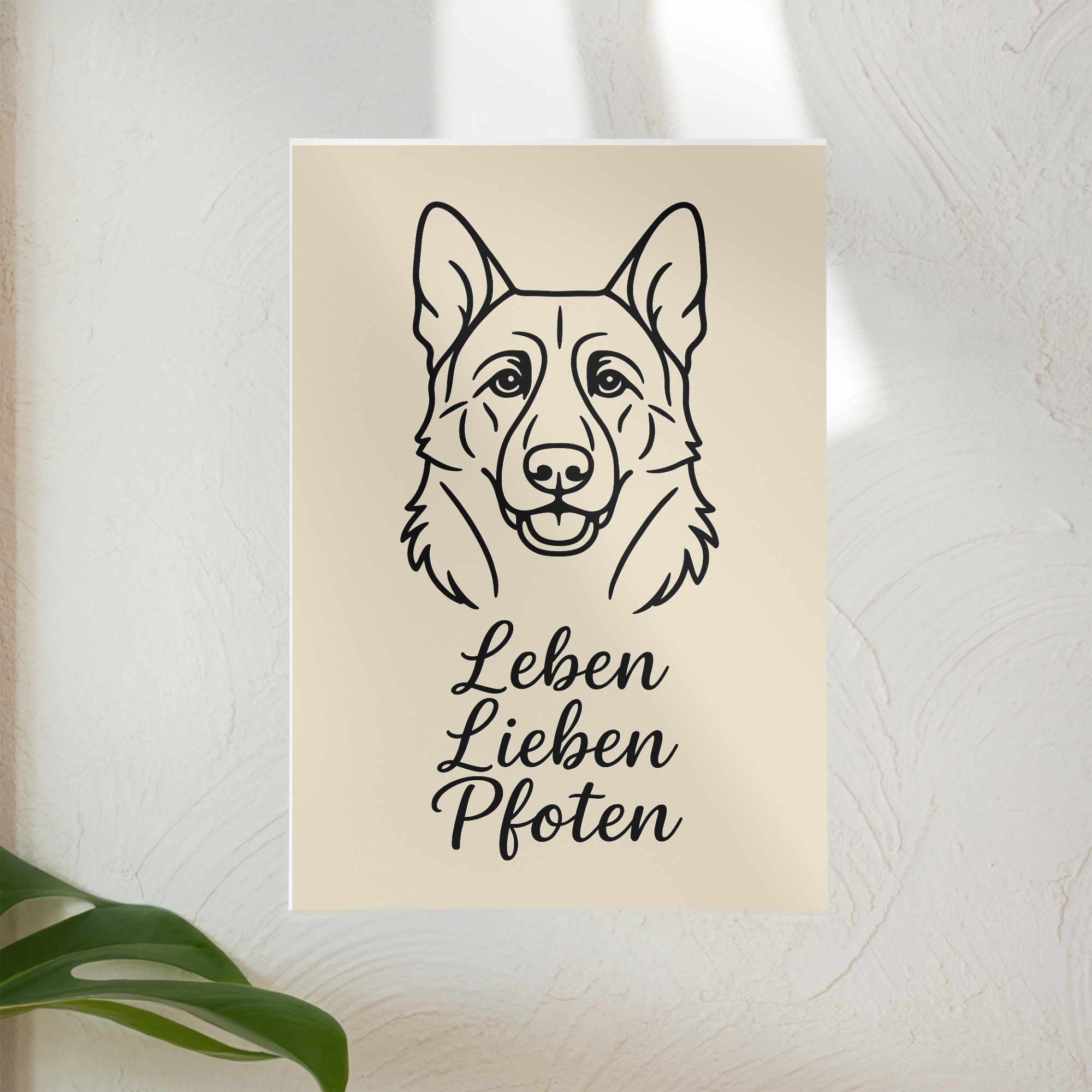 Leben Lieben pfoten - Fineline | Digitaler Abzug _collection_collection