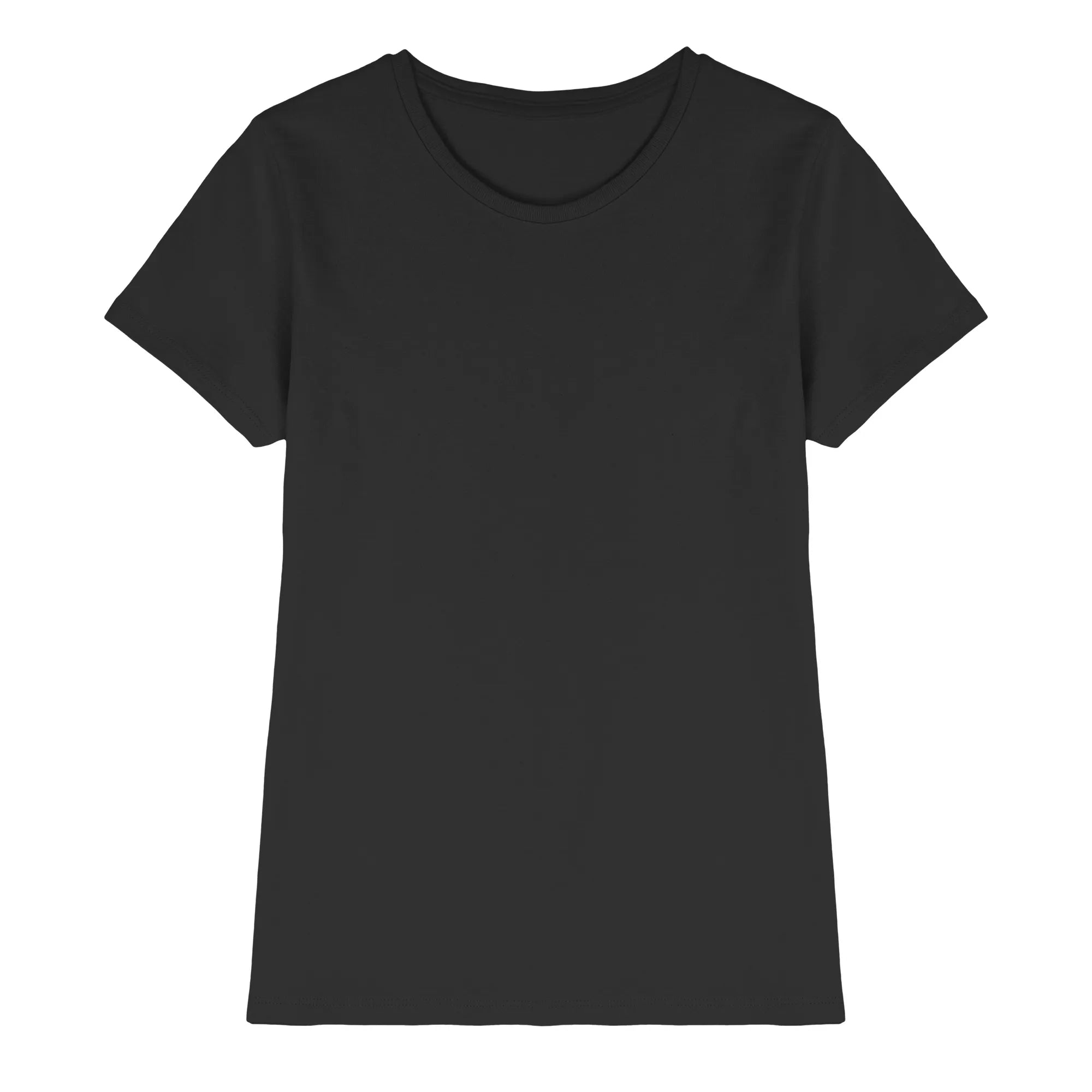 Ladies Premium Shirt-Black Front | MagicPetPrint-Overlay