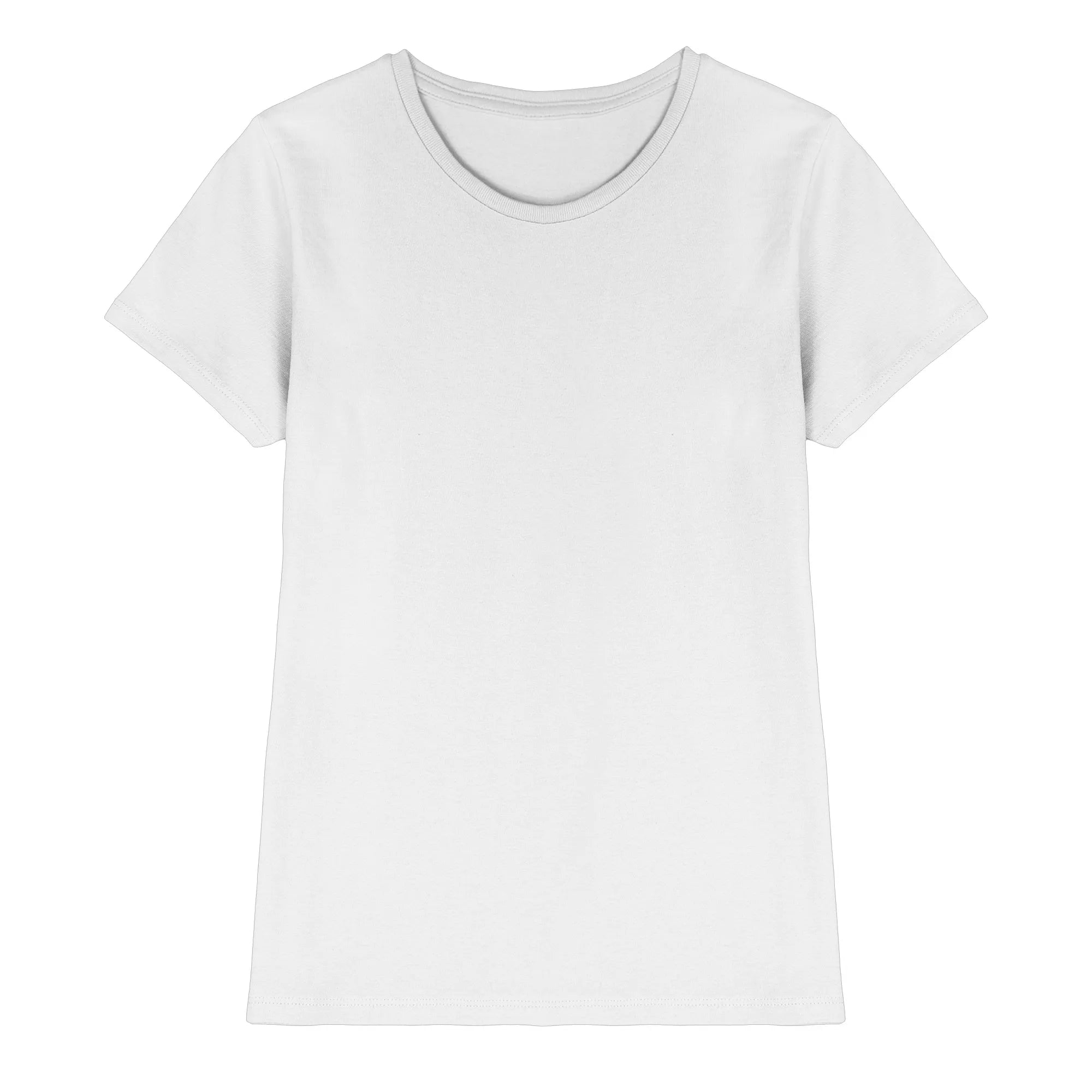 Ladies Premium Shirt-White Front | MagicPetPrint-Overlay