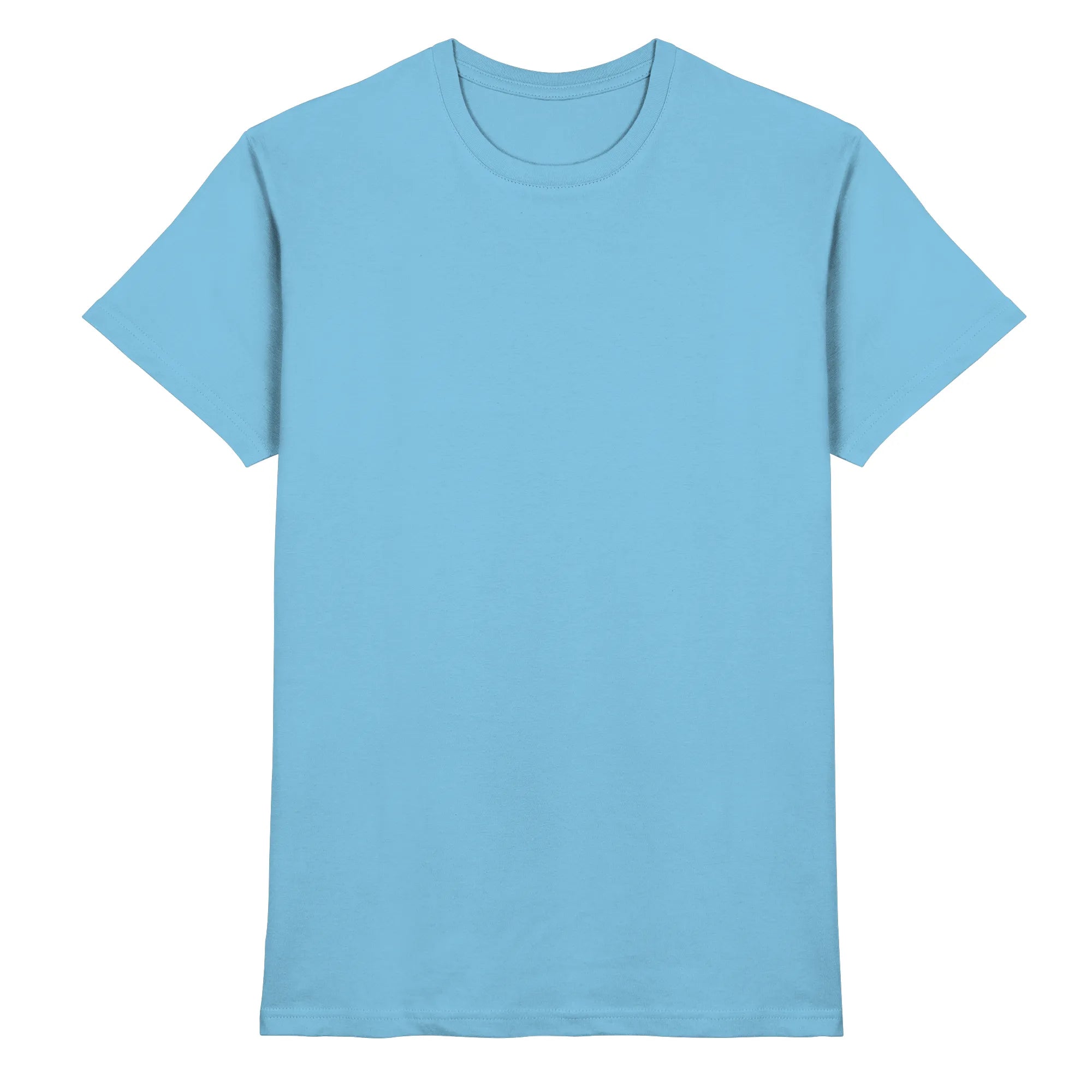 Premium Shirt-Sky Blue Front | MagicPetPrint-Overlay