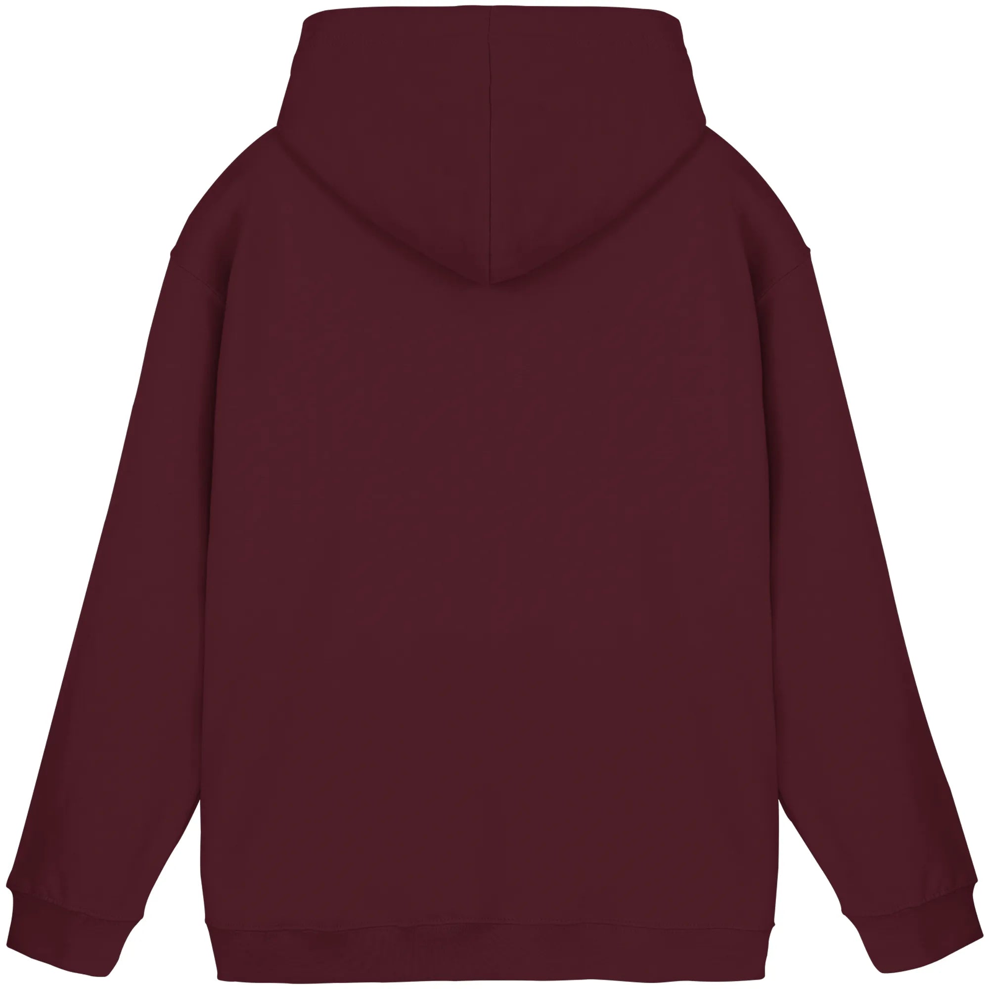 Basic Unisex Hoodie-Burgundy Back | MagicPetPrint-Overlay