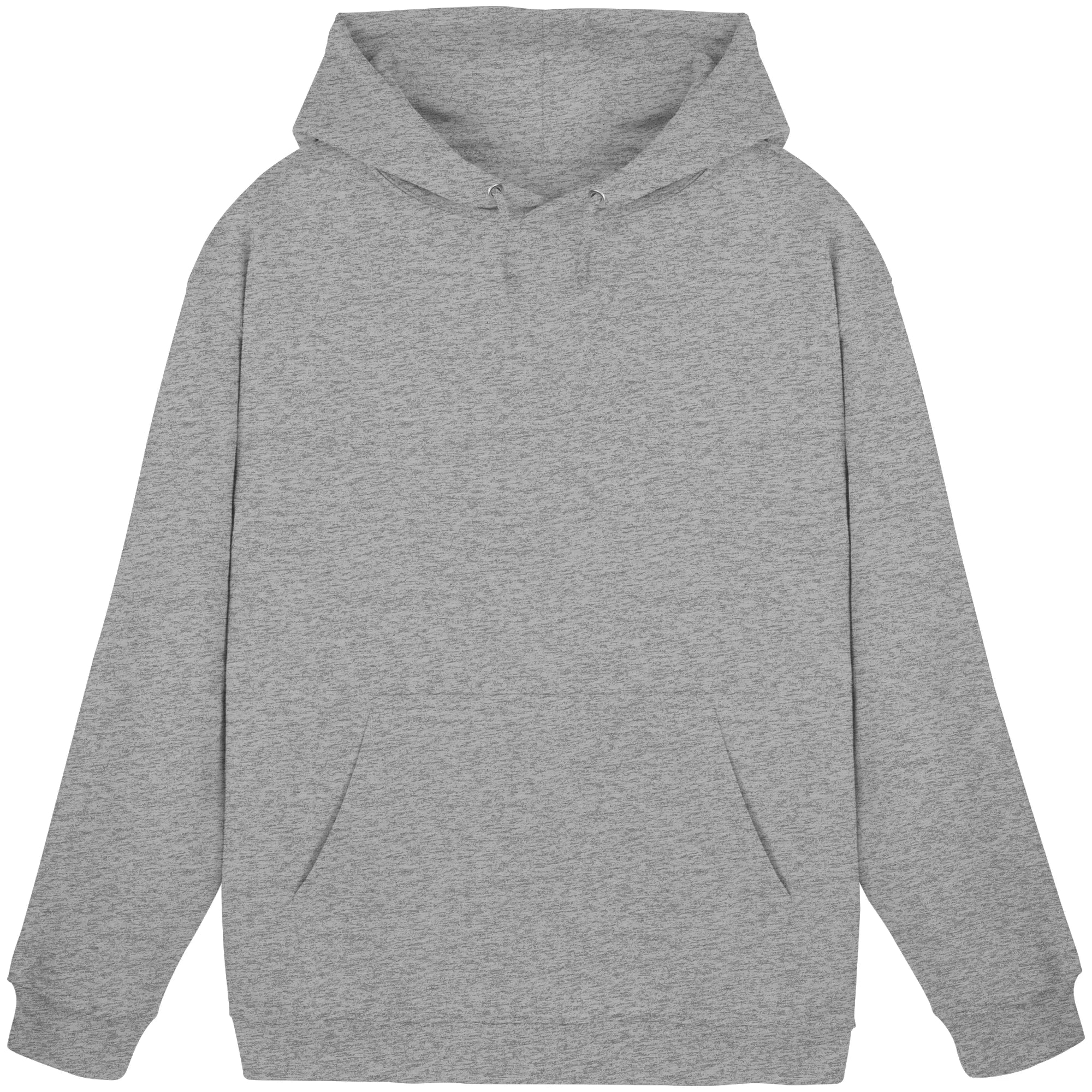 Basic Unisex Hoodie-Heather Grey Front | MagicPetPrint-Overlay
