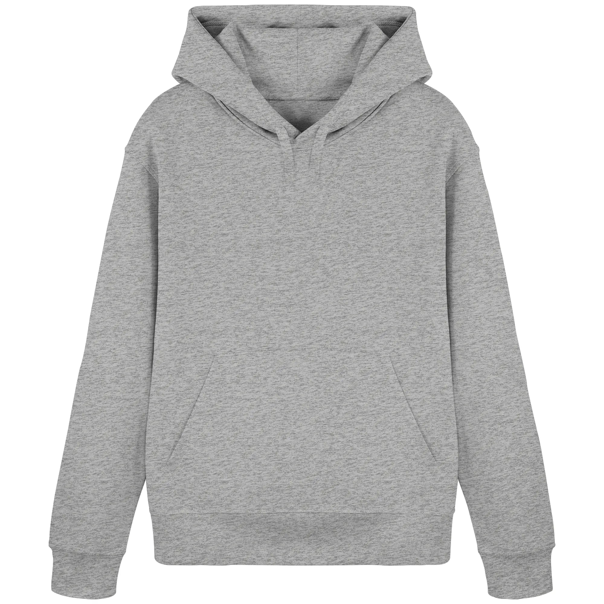 Organic Basic Hoodie-Heather Grey Front | MagicPetPrint-Overlay