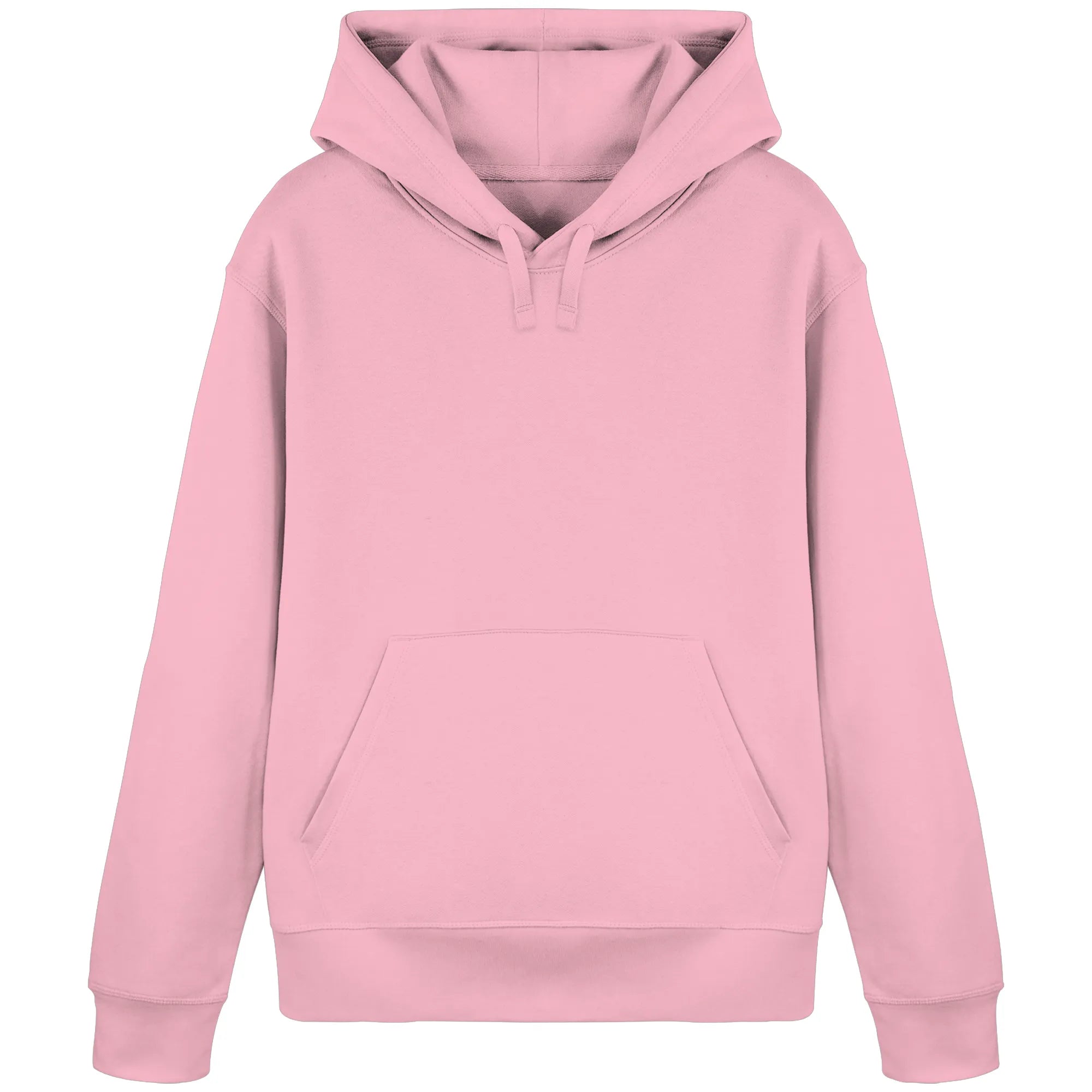 Organic Basic Hoodie-Cotton Pink Front | MagicPetPrint-Overlay