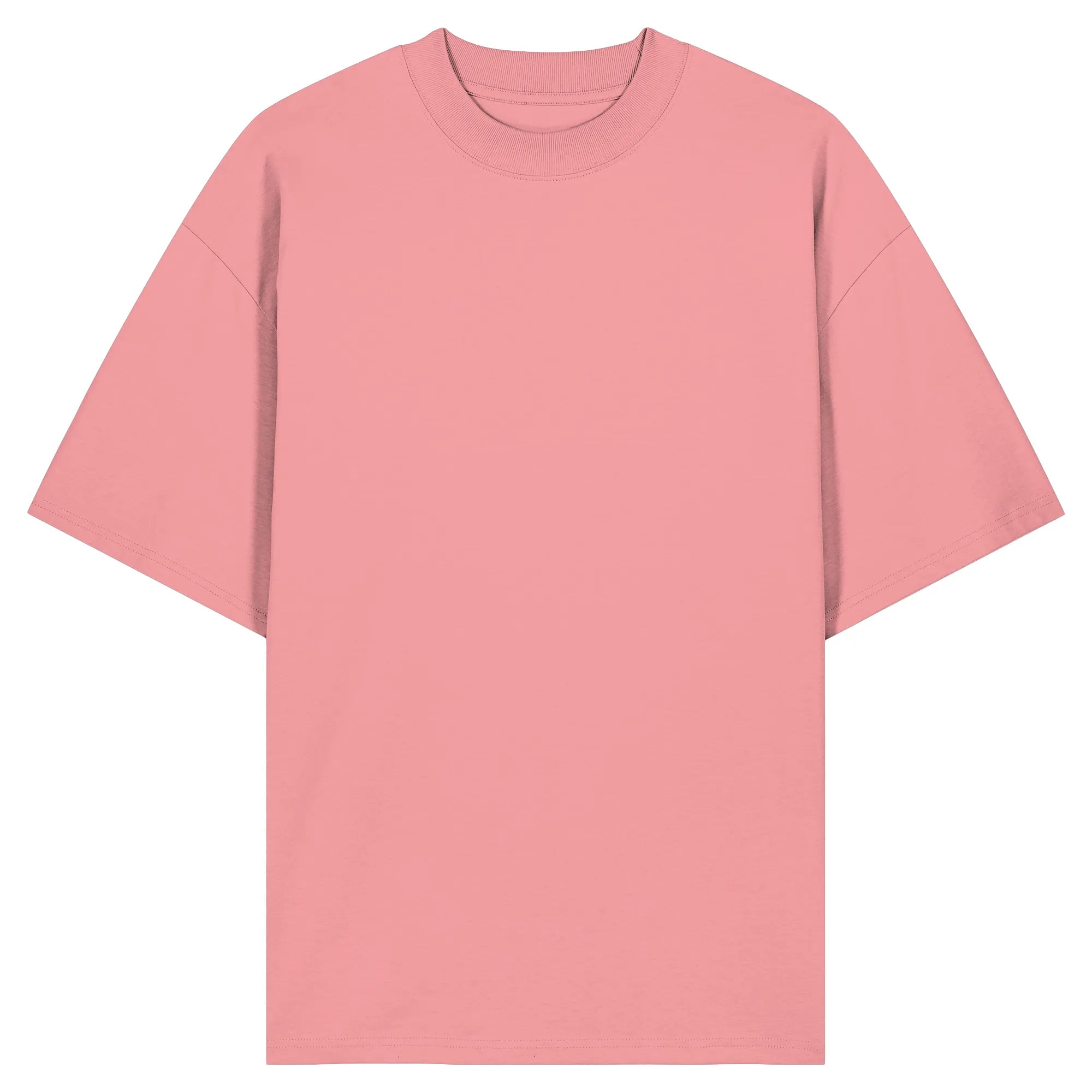 Organic Oversize Shirt-Pink Joy Front | MagicPetPrint-Overlay