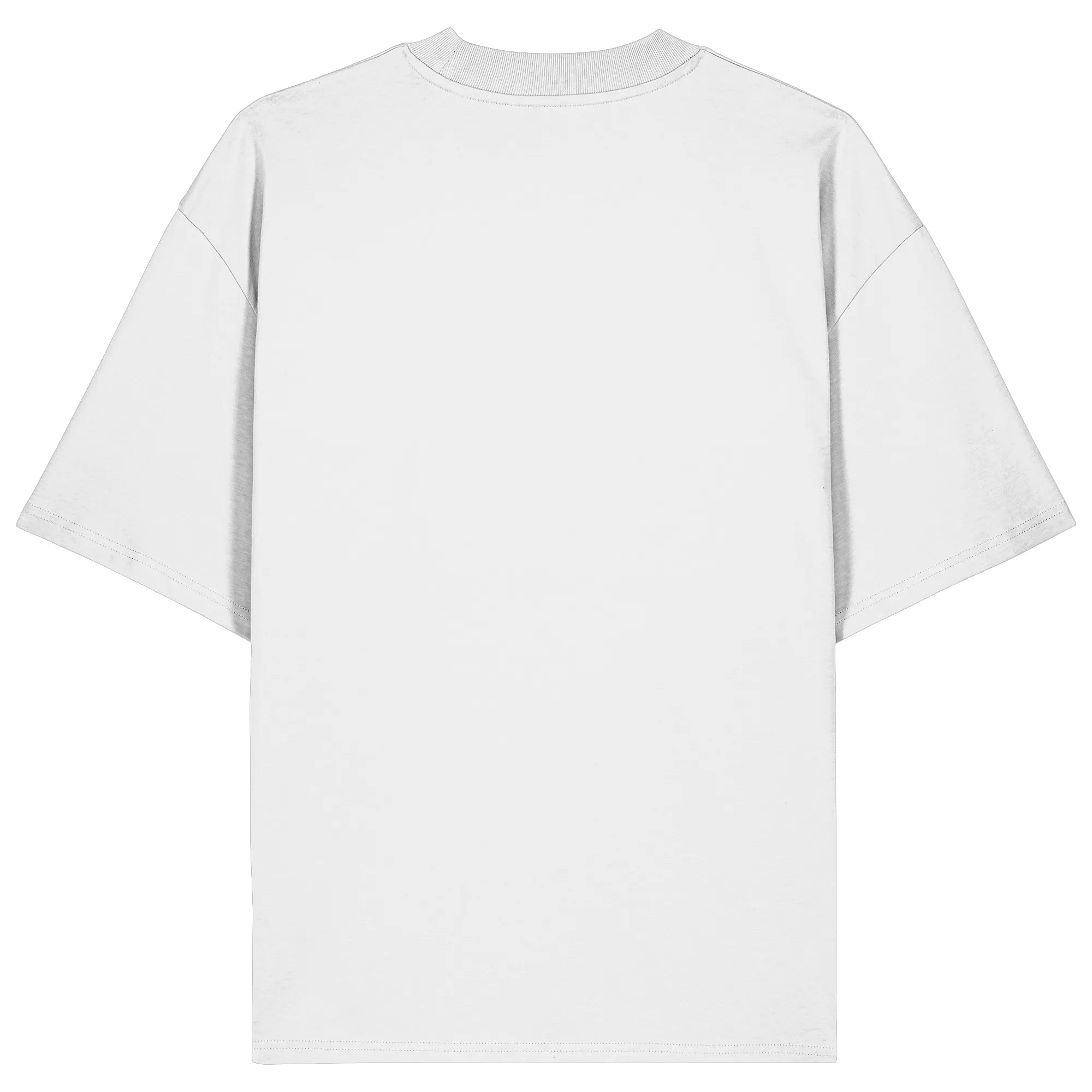 Organic Oversize Shirt-White Back | MagicPetPrint-Overlay