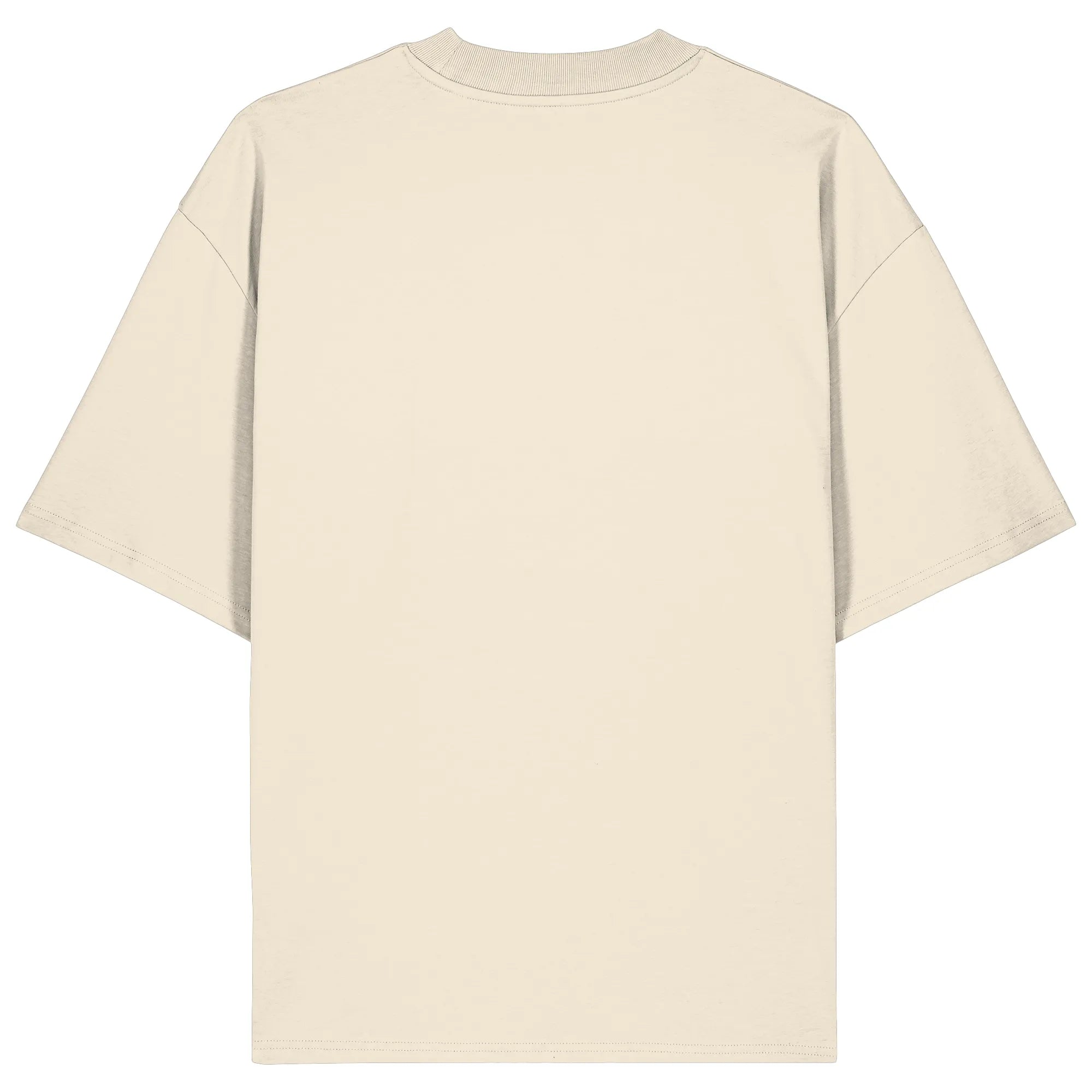 Organic Oversize Shirt-Natural Raw Back | MagicPetPrint-Overlay