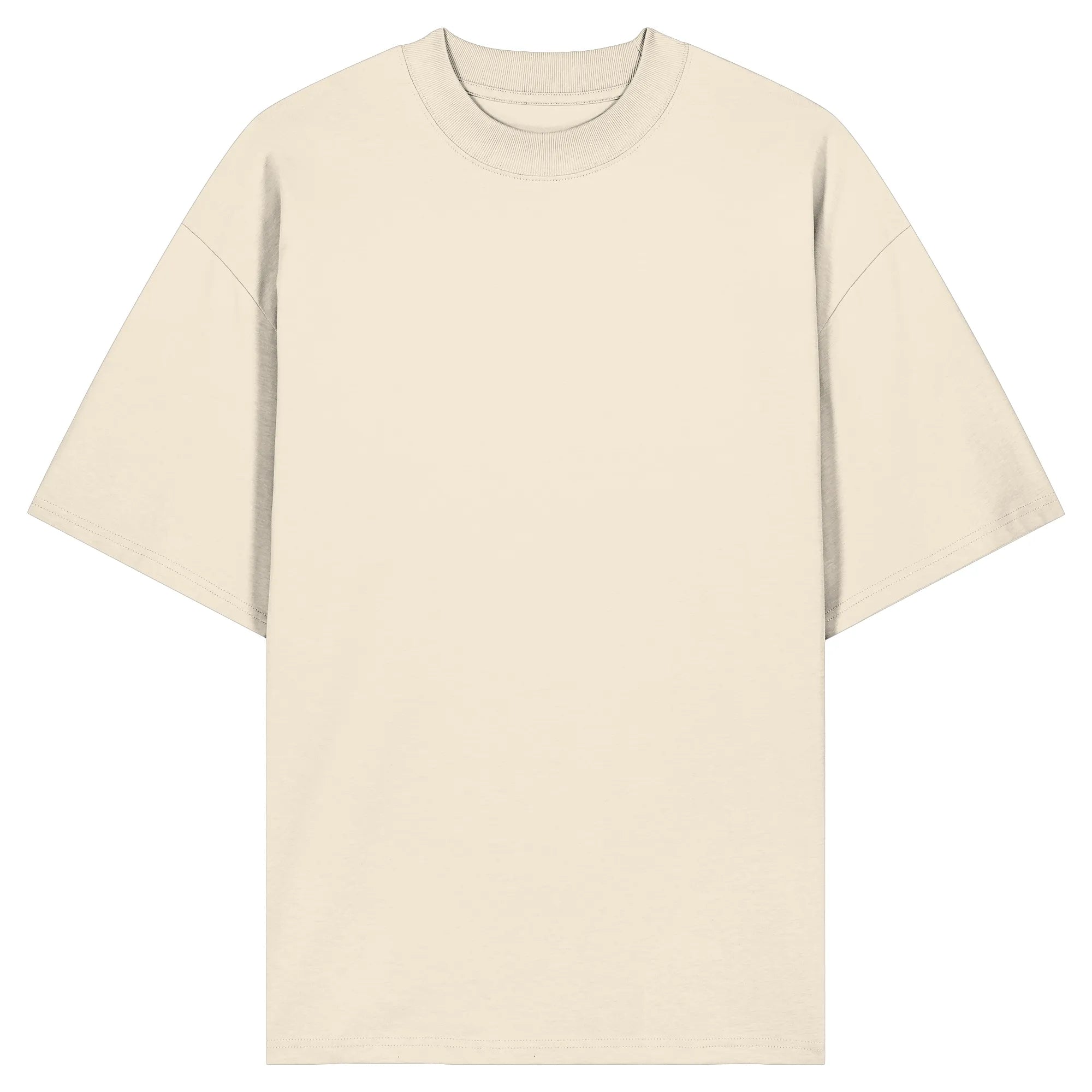 Organic Oversize Shirt-Natural Raw Front | MagicPetPrint-Overlay
