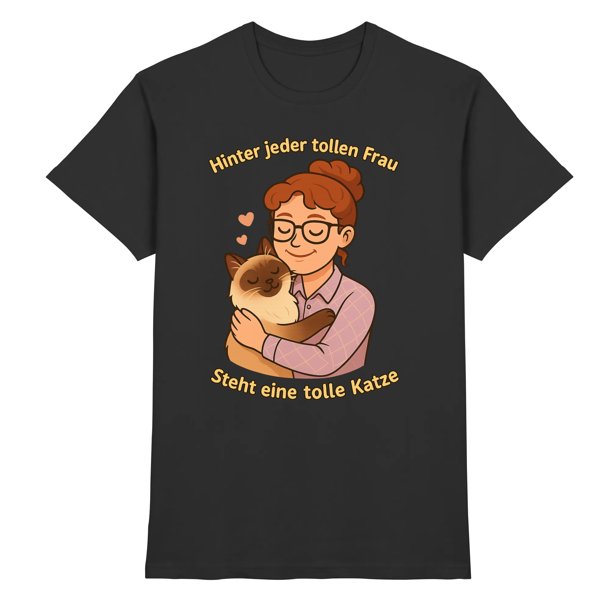Hinter jeder tollen Frau steht eine tolle Katze | T-Shirt_collection