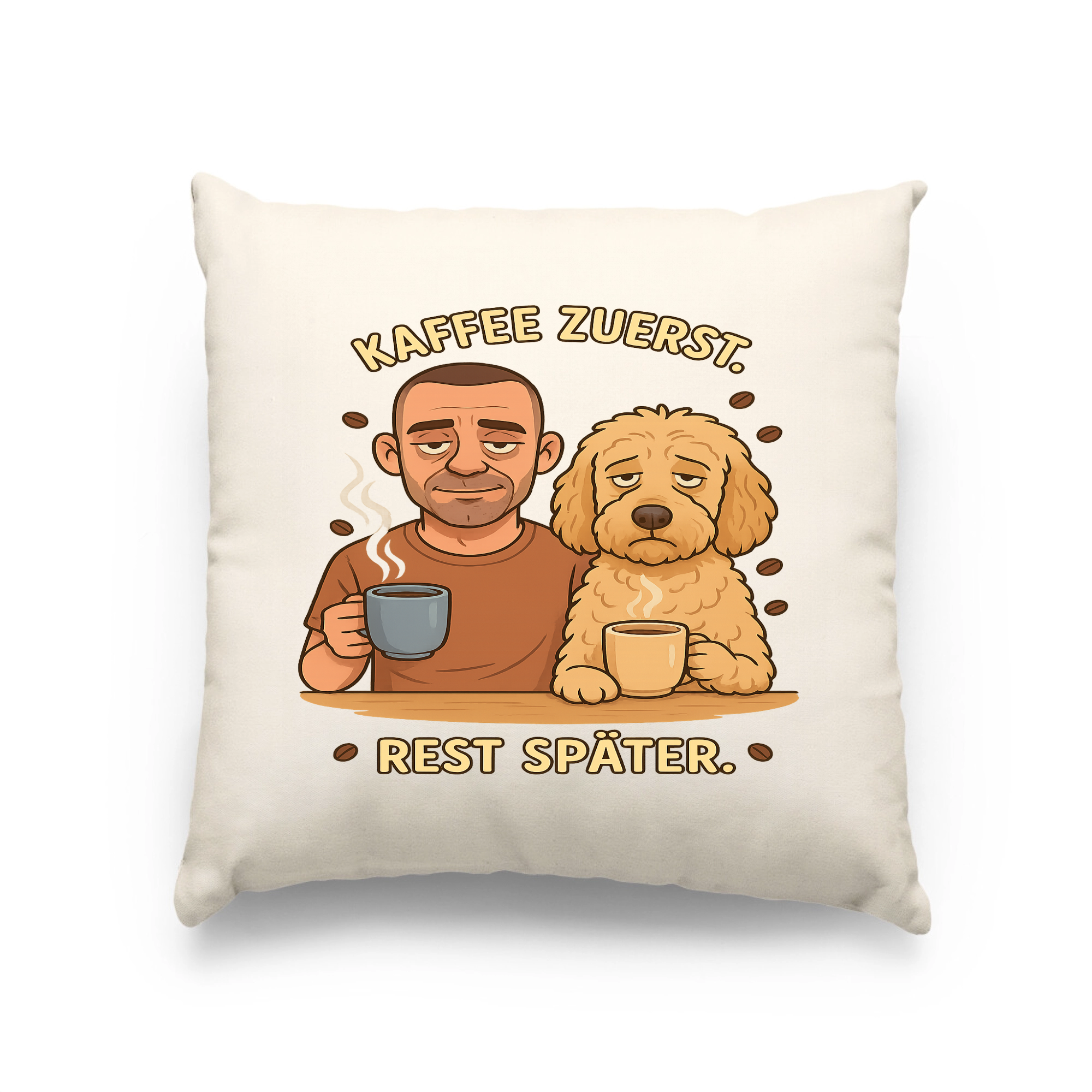 Kaffee zuerst. Rest später. | Kissen _collection_collection