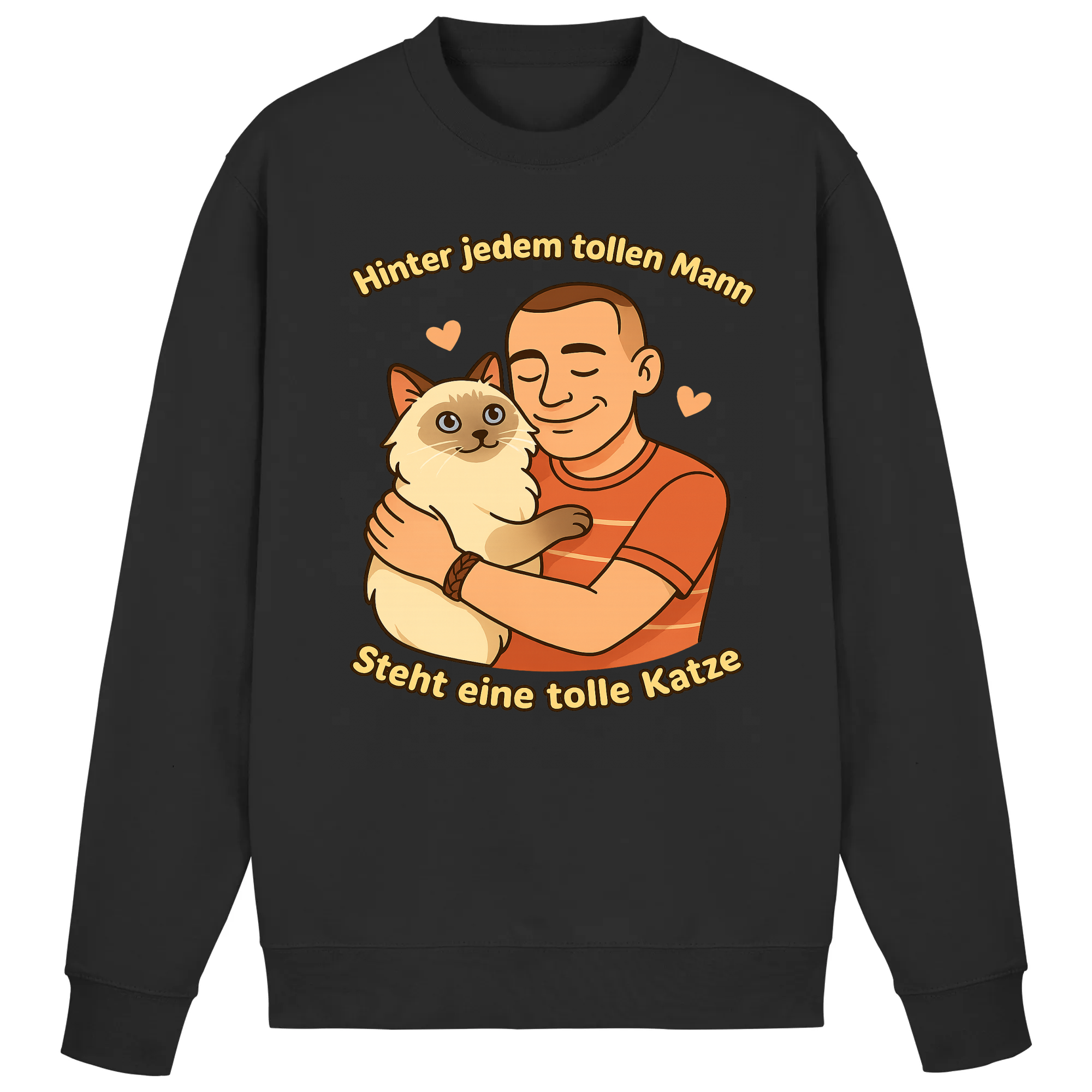 Hinter jedem tollen Mann steht eine tolle Katze | Sweatshirt _collection_collection