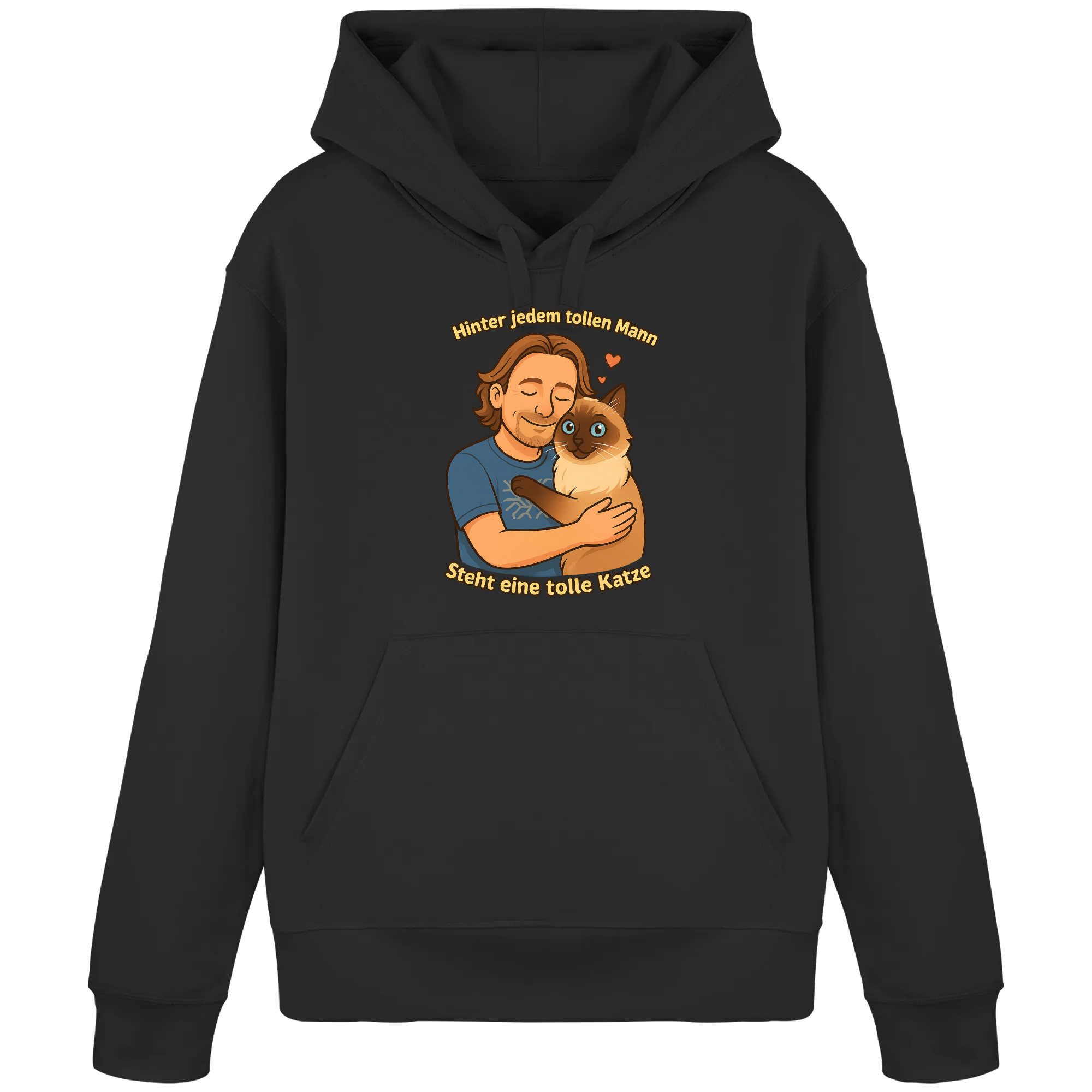 Hinter jedem tollen Mann steht eine tolle Katze | Hoodie _collection