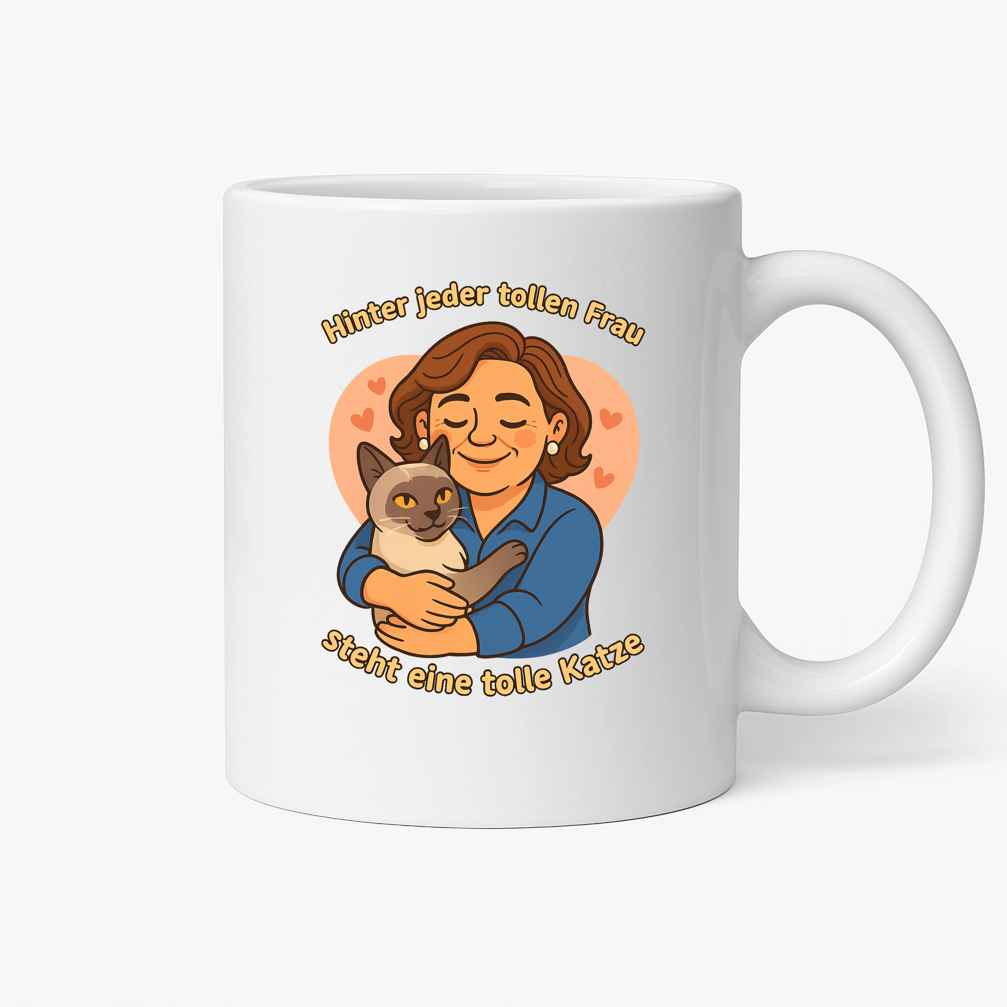 Hinter jeder tollen Frau steht eine tolle Katze | Tasse _collection