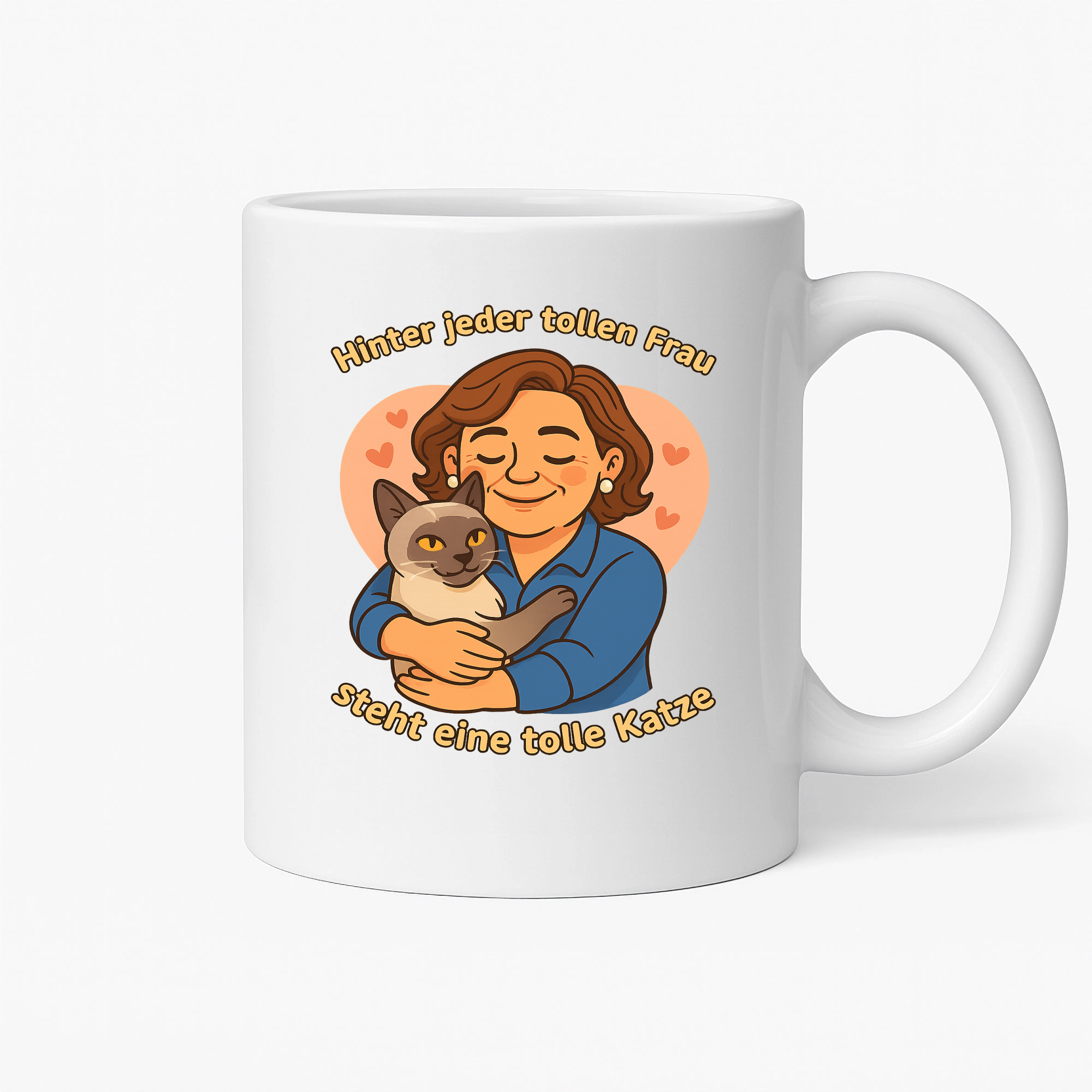 Hinter jeder tollen Frau steht eine tolle Katze | Tasse _collection_collection