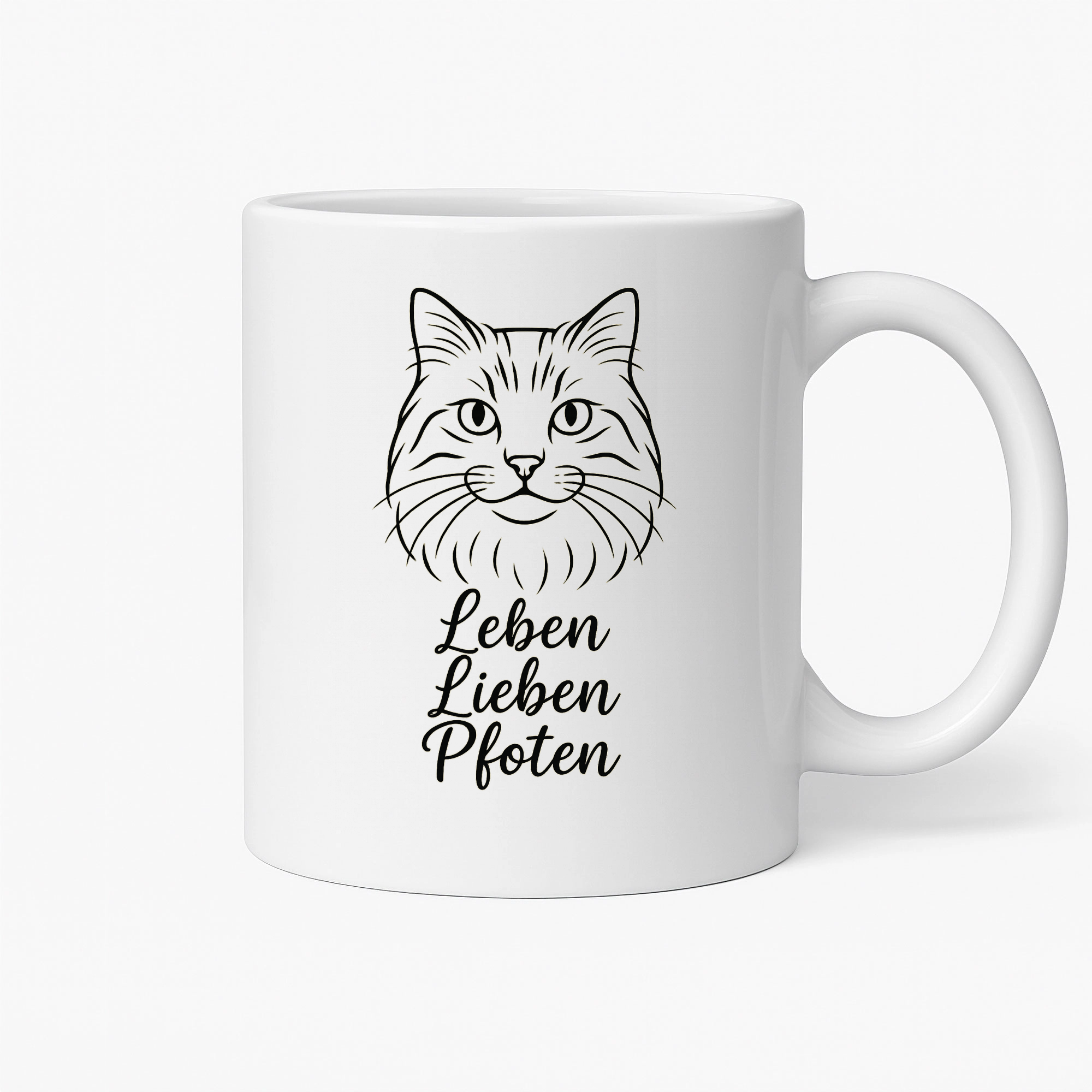 Leben Lieben pfoten - Fineline | Tasse _collection