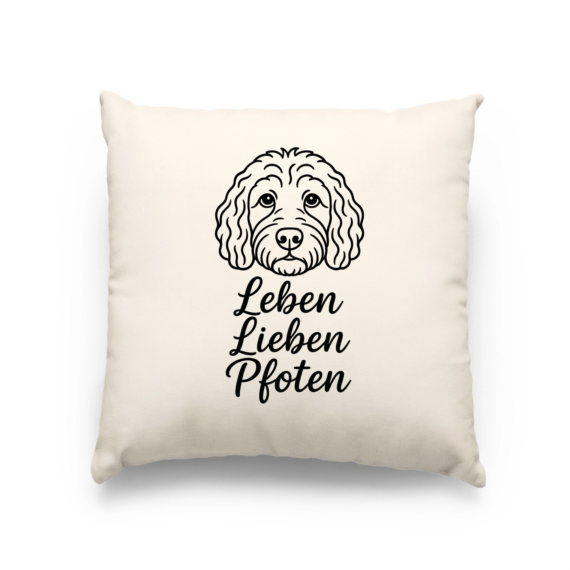 Leben Lieben pfoten - Fineline | Kissen _collection