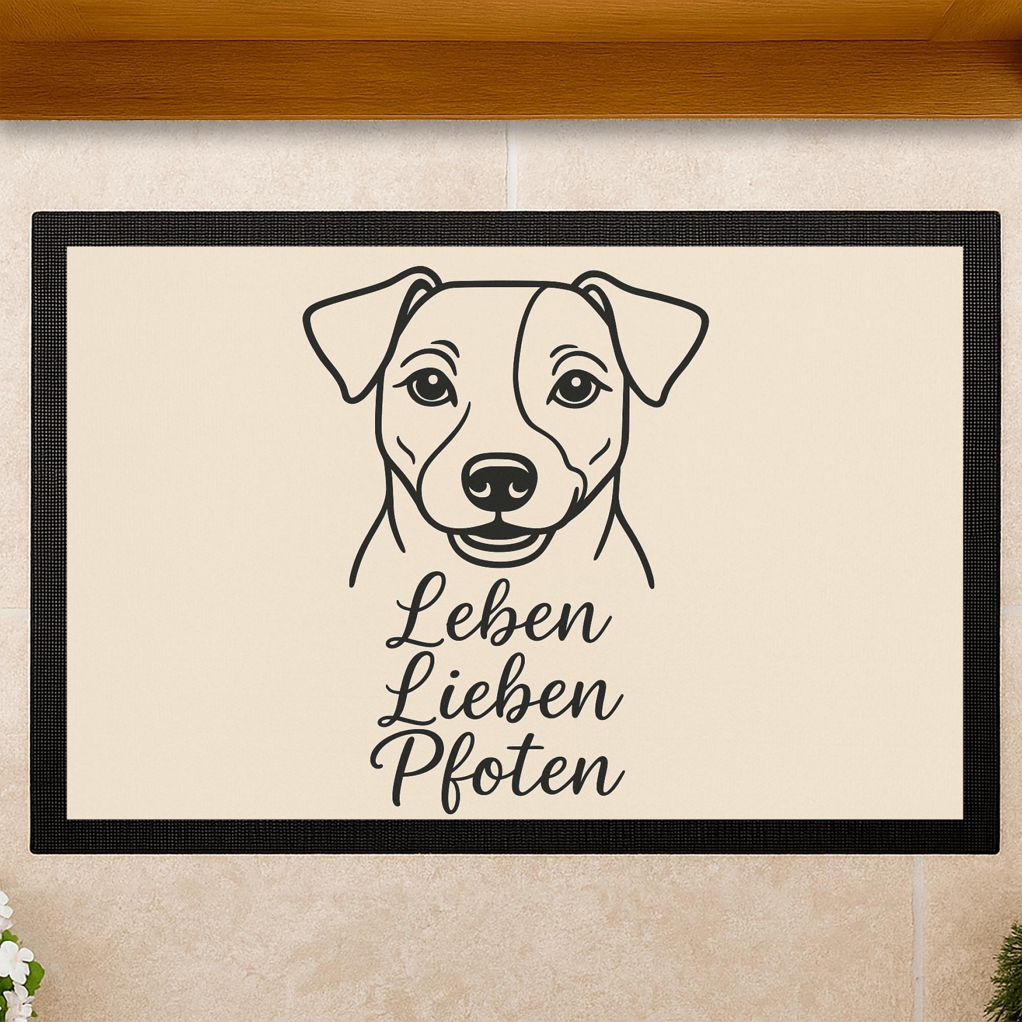 Leben Lieben pfoten - Fineline | Fußmatte _collection_collection