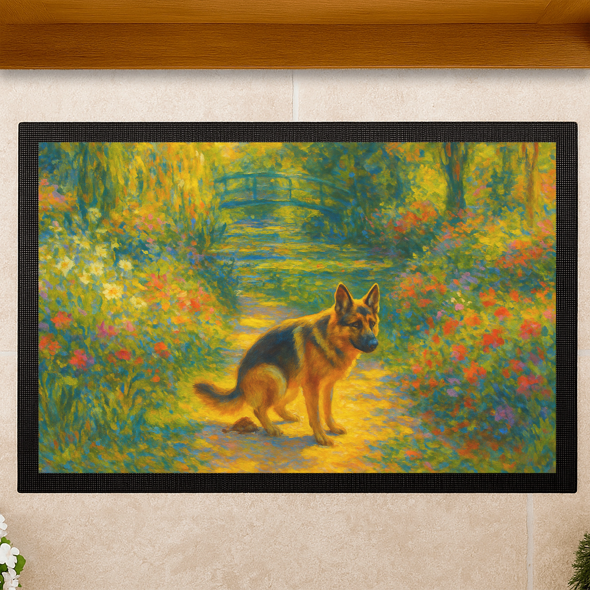 Shitting on Monet | Fußmatte _collection_collection