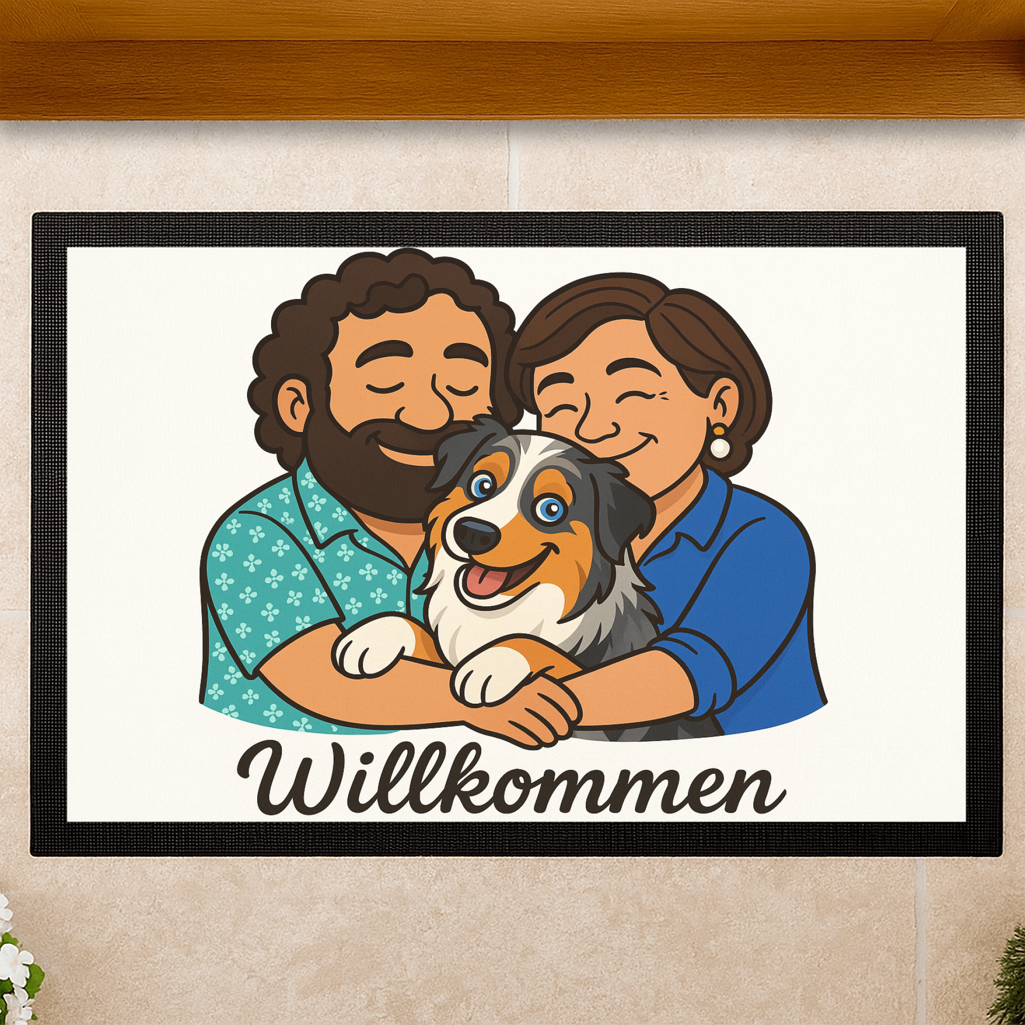 Umarmung + Willkommen  | Fußmatte _collection_collection